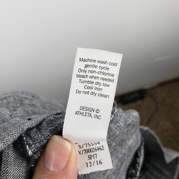 Athleta Women's 6 Flint 100% Linen Pull On Shorts Heather Gray Beach Casual - Picture 11 of 11